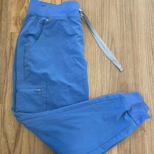 FIGS Women's Zamora Jogger Scrub Pants Ceil Blue M/P
